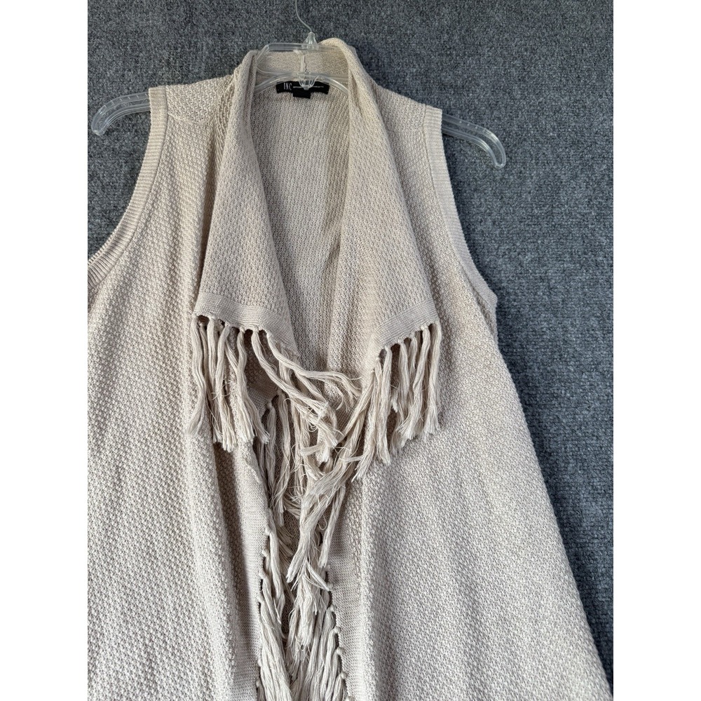 INC International Concepts Beige Sleeveless Sweater. Size Medium cotton/viscose - Picture 2 of 6